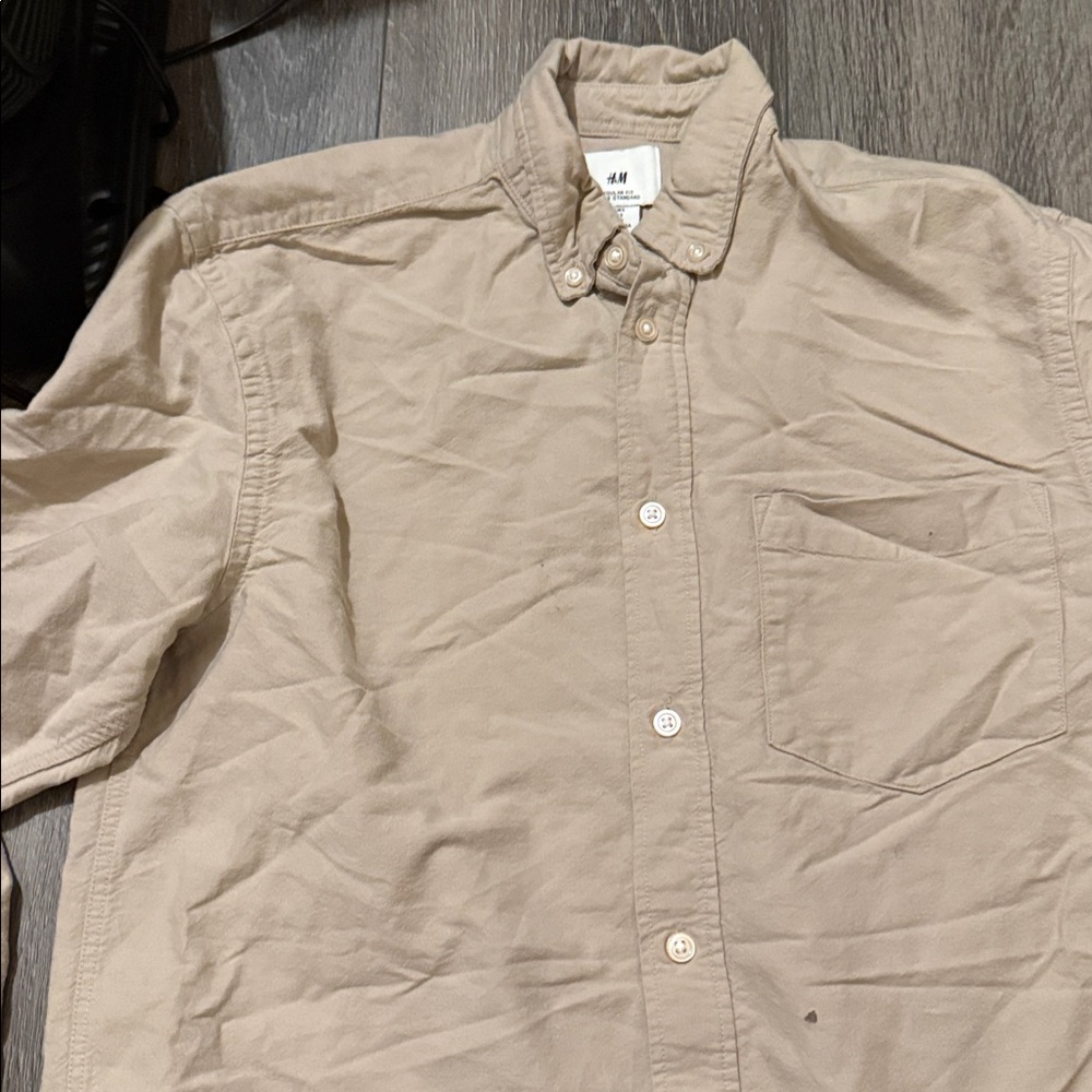 H&M Light Tan Casual Shirt